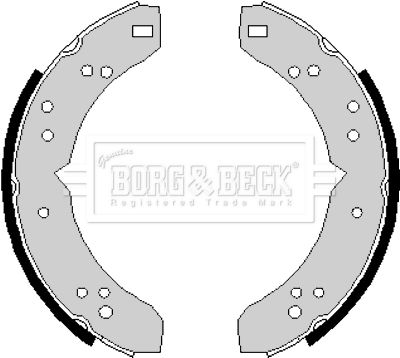 BORG & BECK Комплект тормозных колодок BBS6150